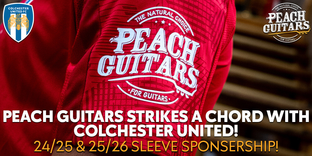Peach Guitars Strikes a Chord With Colchester United!