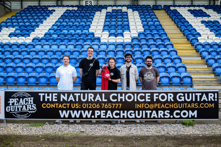 Peach Guitars Strikes a Chord With Colchester United!